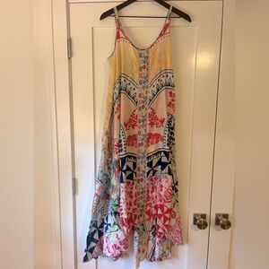 Johnny Was Colorful Patterned Maxi Dress